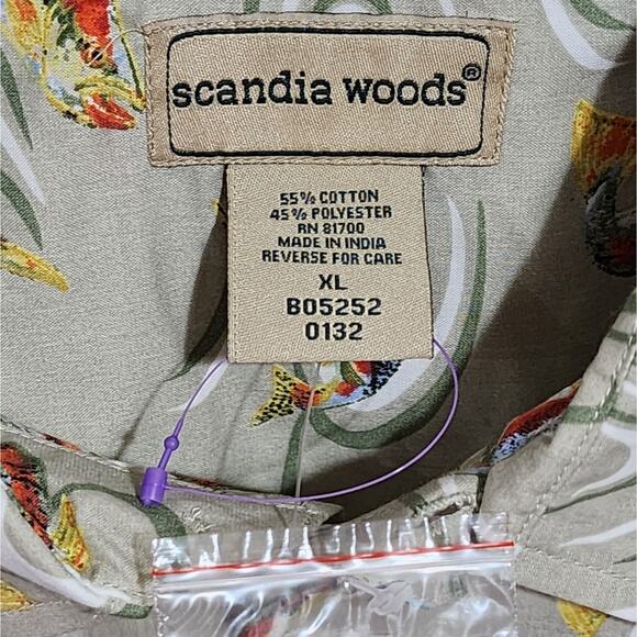 Scandia Woods fishing button down men's shirt size XL NEW - Picture 4 of 4